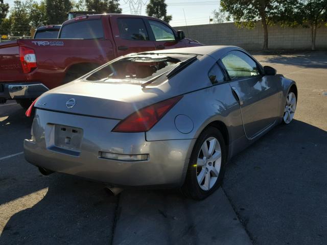 JN1AZ34D14T160212 - 2004 NISSAN 350Z COUPE GRAY photo 4