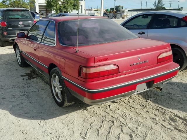 JH4KA3251LC003619 - 1990 ACURA LEGEND L RED photo 3