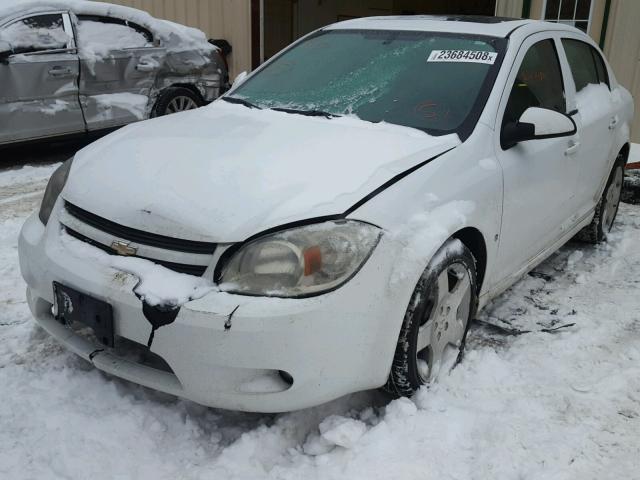 1G1AT58H197146200 - 2009 CHEVROLET COBALT LT WHITE photo 2