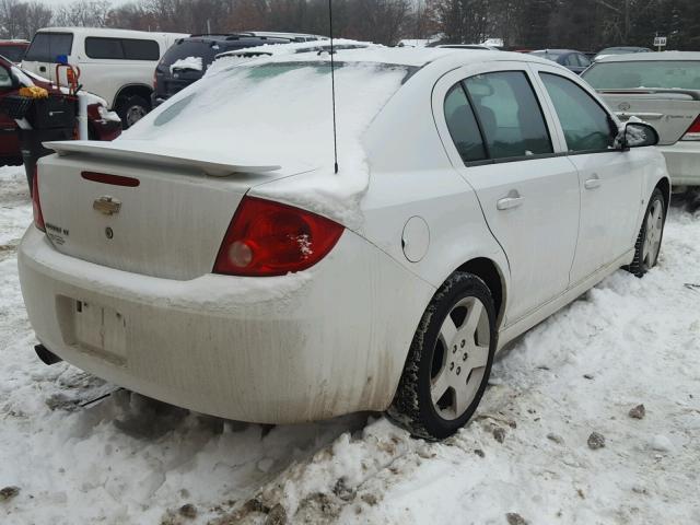 1G1AT58H197146200 - 2009 CHEVROLET COBALT LT WHITE photo 4