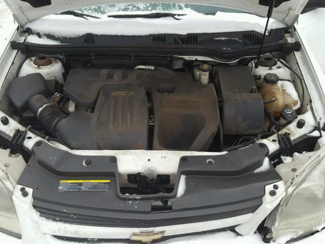 1G1AT58H197146200 - 2009 CHEVROLET COBALT LT WHITE photo 7