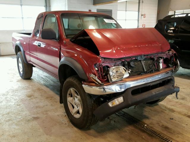 5TESN92N94Z428470 - 2004 TOYOTA TACOMA XTR BURGUNDY photo 1