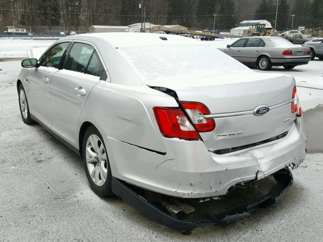 1FAHP2EW7AG168952 - 2010 FORD TAURUS SEL SILVER photo 3