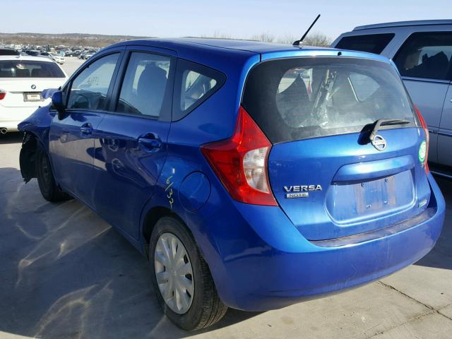 3N1CE2CP8EL372119 - 2014 NISSAN VERSA NOTE BLUE photo 3