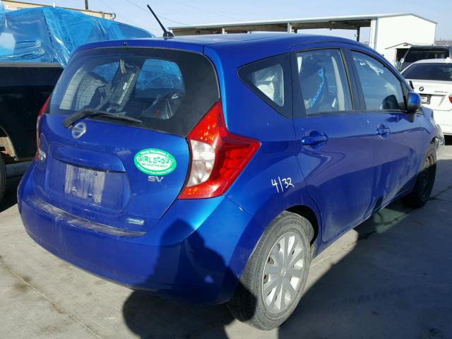 3N1CE2CP8EL372119 - 2014 NISSAN VERSA NOTE BLUE photo 4