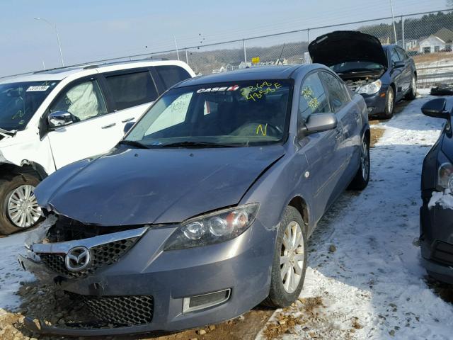 JM1BK32F171631026 - 2007 MAZDA 3 I GRAY photo 2