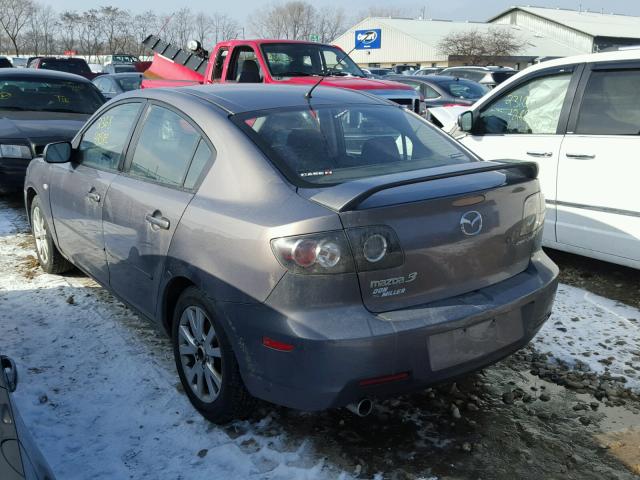 JM1BK32F171631026 - 2007 MAZDA 3 I GRAY photo 3