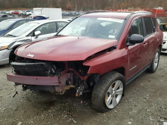 1C4NJDBB5GD778158 - 2016 JEEP COMPASS SP MAROON photo 2