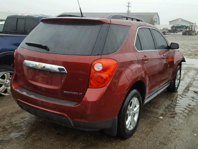 2CNALPEW6A6288127 - 2010 CHEVROLET EQUINOX LT RED photo 4