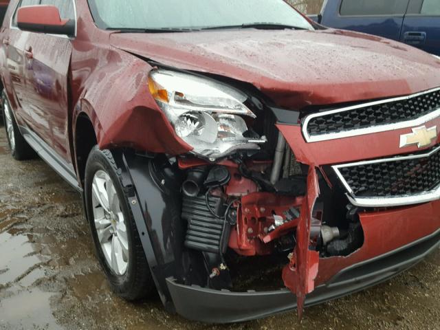 2CNALPEW6A6288127 - 2010 CHEVROLET EQUINOX LT RED photo 9