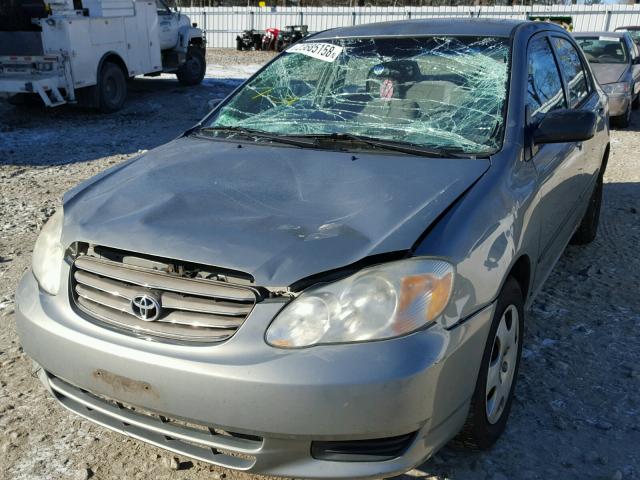 2T1BR32E44C309930 - 2004 TOYOTA COROLLA CE GRAY photo 9