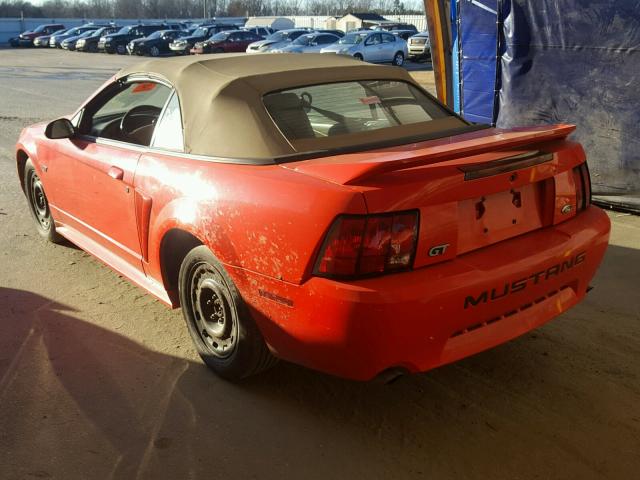 1FAFP45XXYF103167 - 2000 FORD MUSTANG GT RED photo 3