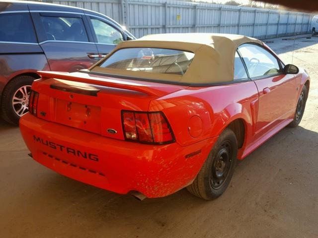 1FAFP45XXYF103167 - 2000 FORD MUSTANG GT RED photo 4