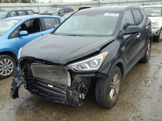 5XYZTDLB8HG392248 - 2017 HYUNDAI SANTA FE S BLACK photo 2