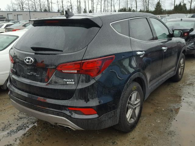 5XYZTDLB8HG392248 - 2017 HYUNDAI SANTA FE S BLACK photo 4