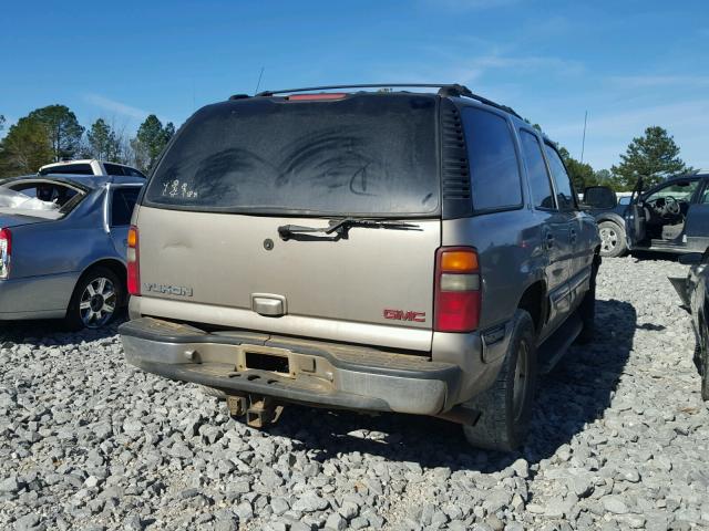 1GKEC13T61J139624 - 2001 GMC YUKON TAN photo 4