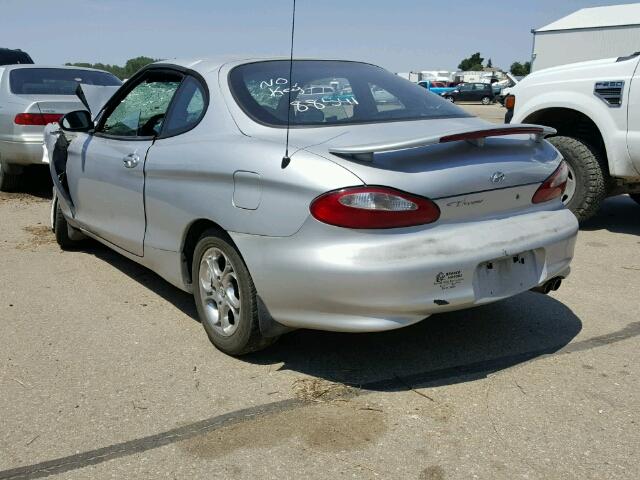 KMHJG24F0WU105001 - 1998 HYUNDAI TIBURON SILVER photo 3