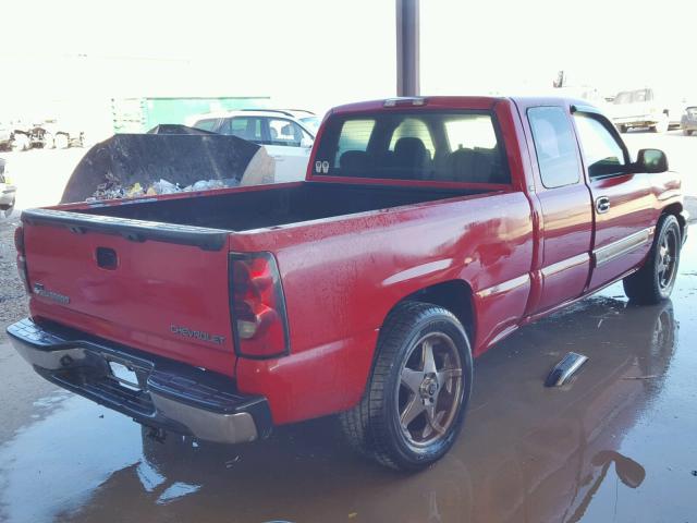 2GCEC19TX41238903 - 2004 CHEVROLET SILVERADO RED photo 4