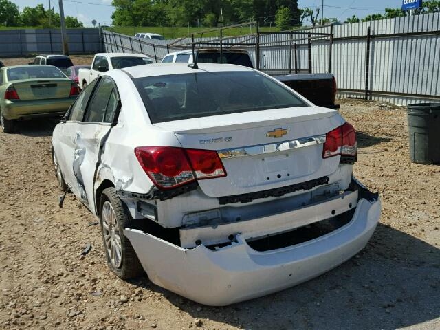 1G1PJ5SC6C7312697 - 2012 CHEVROLET CRUZE ECO WHITE photo 3