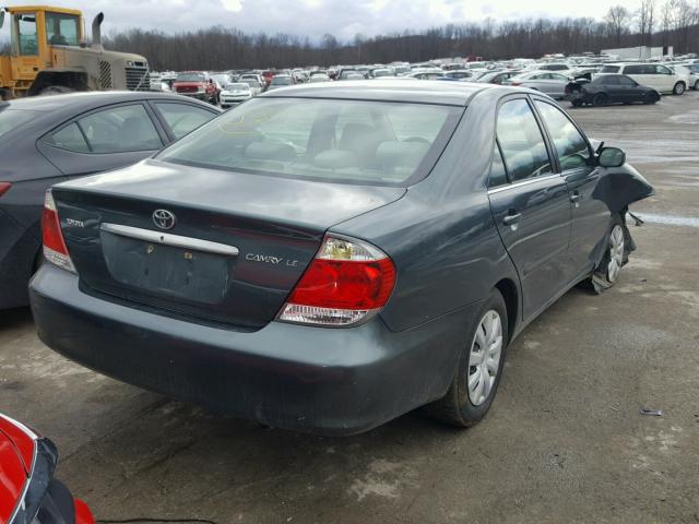 4T1BE32K95U001086 - 2005 TOYOTA CAMRY LE GREEN photo 4