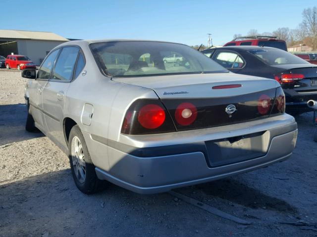 2G1WF52E759185409 - 2005 CHEVROLET IMPALA SILVER photo 3