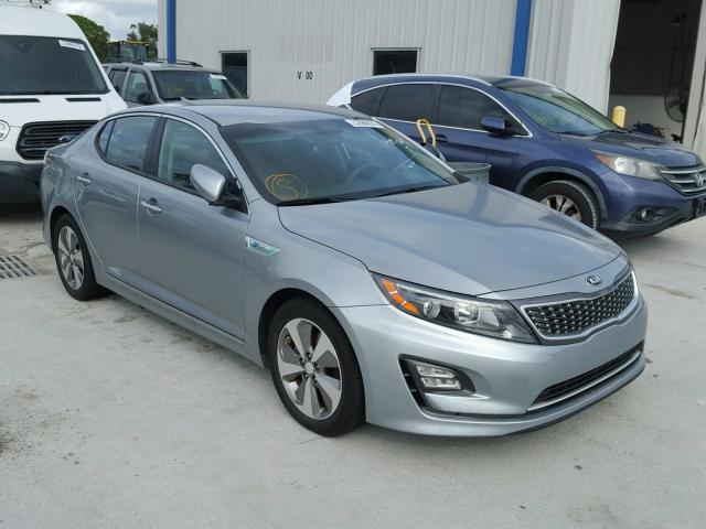 KNAGN4AD3E5075078 - 2014 KIA OPTIMA HYB TEAL photo 1