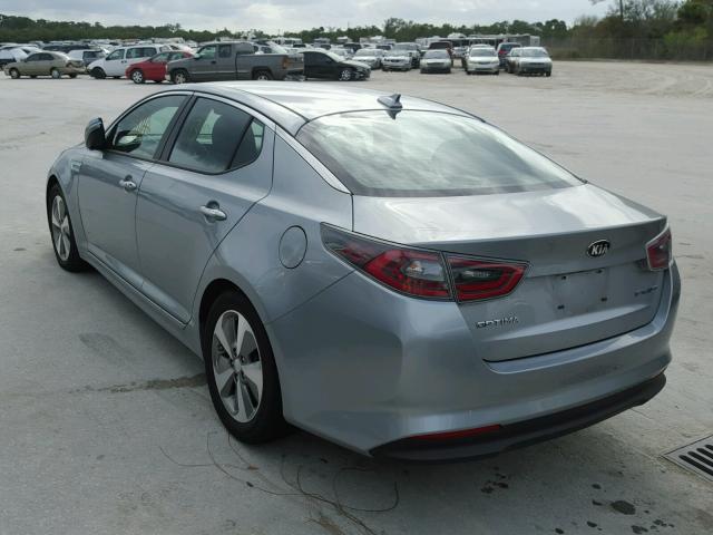 KNAGN4AD3E5075078 - 2014 KIA OPTIMA HYB TEAL photo 3