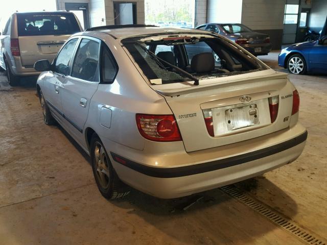 KMHDN56D45U165443 - 2005 HYUNDAI ELANTRA GL SILVER photo 3