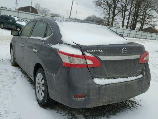 3N1AB7AP4EL674278 - 2014 NISSAN SENTRA S CHARCOAL photo 3