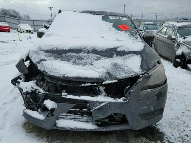 3N1AB7AP4EL674278 - 2014 NISSAN SENTRA S CHARCOAL photo 9