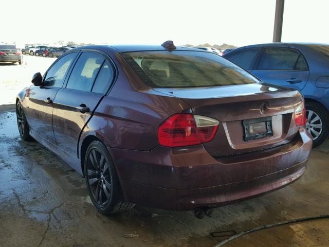 WBAVB17546NK40202 - 2006 BMW 325 I AUTO MAROON photo 3