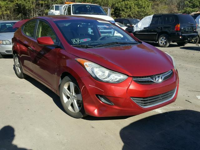 5NPDH4AE2DH309750 - 2013 HYUNDAI ELANTRA GL RED photo 1