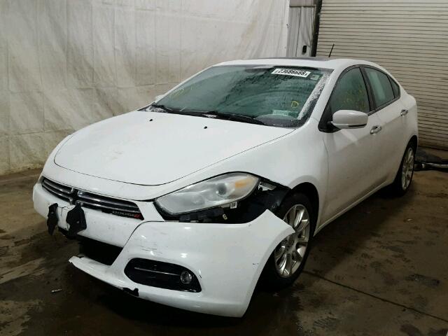 1C3CDFCB0ED861684 - 2014 DODGE DART LIMIT WHITE photo 2