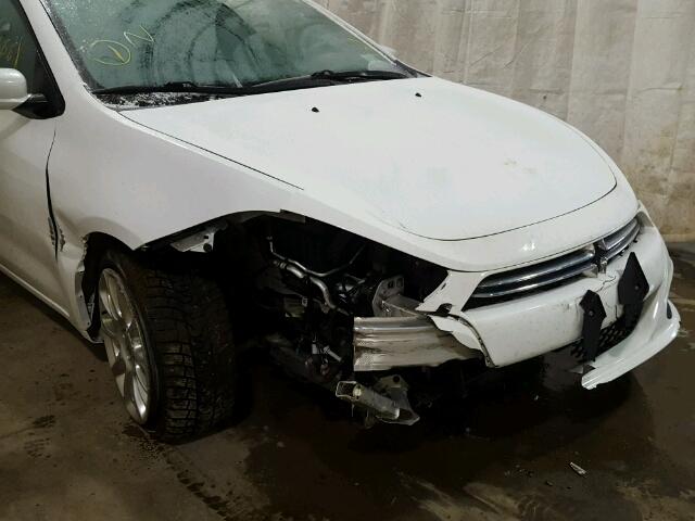 1C3CDFCB0ED861684 - 2014 DODGE DART LIMIT WHITE photo 9