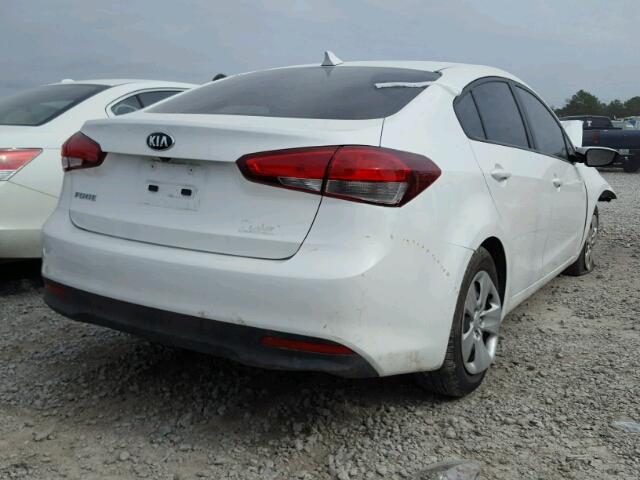 3KPFL4A72HE121491 - 2017 KIA FORTE LX WHITE photo 4