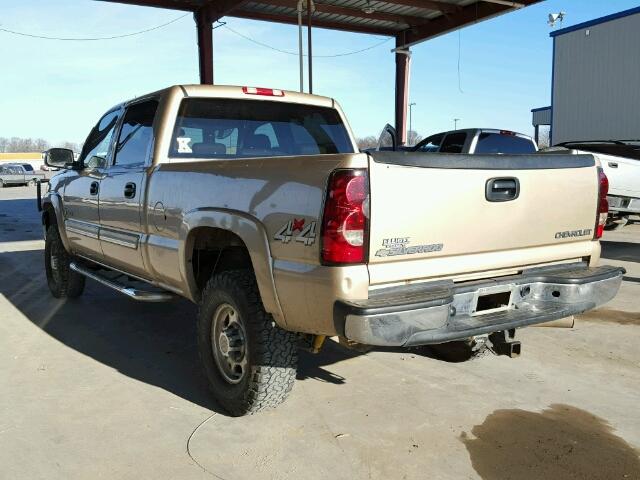 1GCHK23245F968497 - 2005 CHEVROLET SILVERADO TAN photo 3