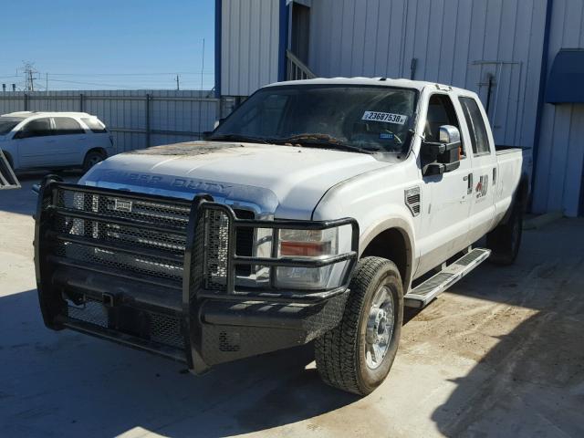 1FTWW31R29EA49336 - 2009 FORD F350 SUPER WHITE photo 2