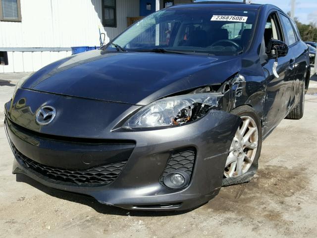 JM1BL1M5XC1678166 - 2012 MAZDA 3 S GRAY photo 2