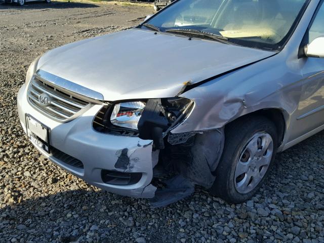 KNAFE122485553214 - 2008 KIA SPECTRA EX SILVER photo 9