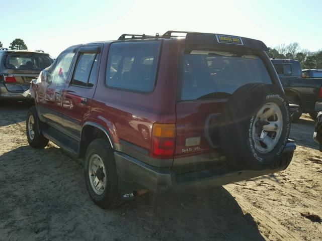 JT3VN39W5M0050614 - 1991 TOYOTA 4RUNNER VN RED photo 3