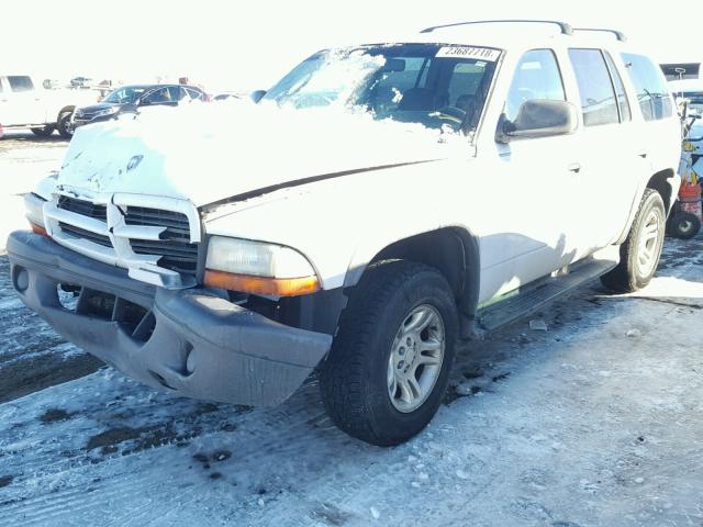 1D8HS38N13F534660 - 2003 DODGE DURANGO SP WHITE photo 2