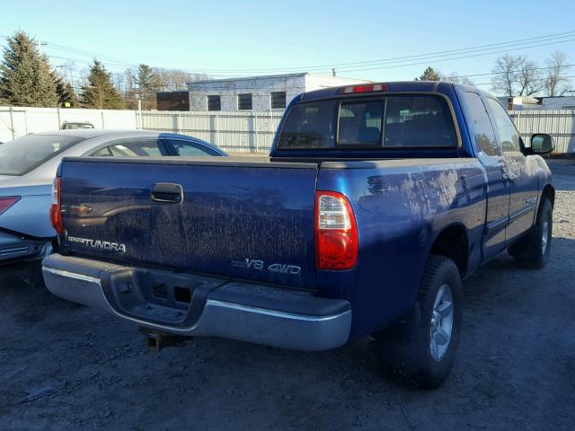 5TBBT44176S487657 - 2006 TOYOTA TUNDRA ACC BLUE photo 4