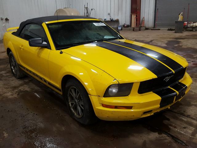 1ZVFT84N455250290 - 2005 FORD MUSTANG YELLOW photo 1