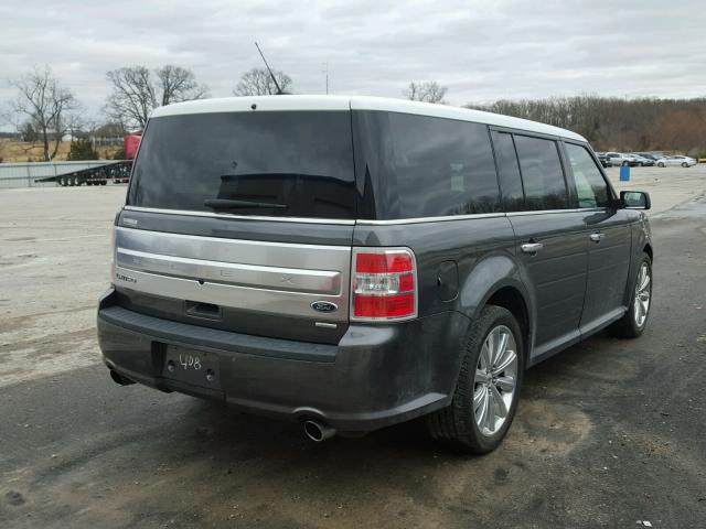 2FMHK6DT5GBA04408 - 2016 FORD FLEX LIMIT GRAY photo 4