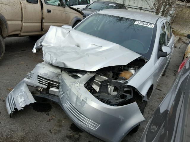 1G1AD5F50A7232270 - 2010 CHEVROLET COBALT 1LT SILVER photo 2