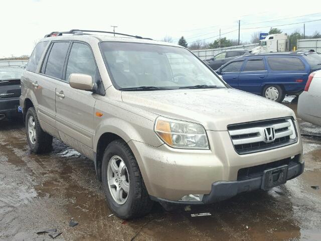 2HKYF18596H505408 - 2006 HONDA PILOT EX GOLD photo 1