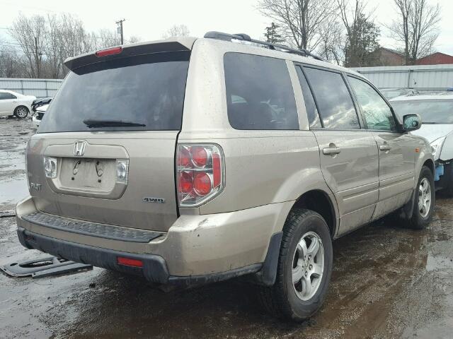 2HKYF18596H505408 - 2006 HONDA PILOT EX GOLD photo 4