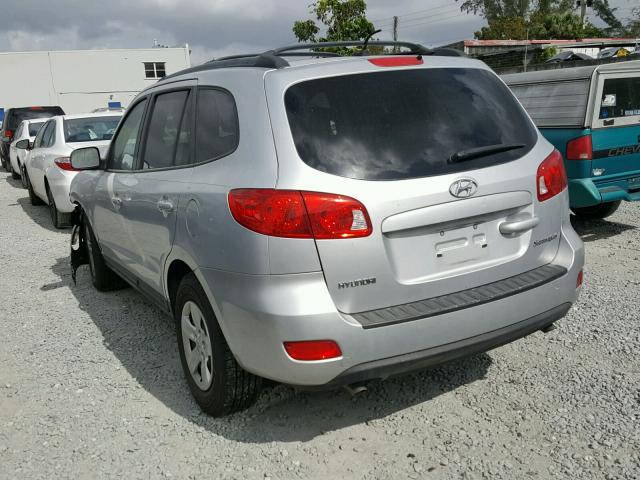 5NMSG13D19H246707 - 2009 HYUNDAI SANTA FE G SILVER photo 3