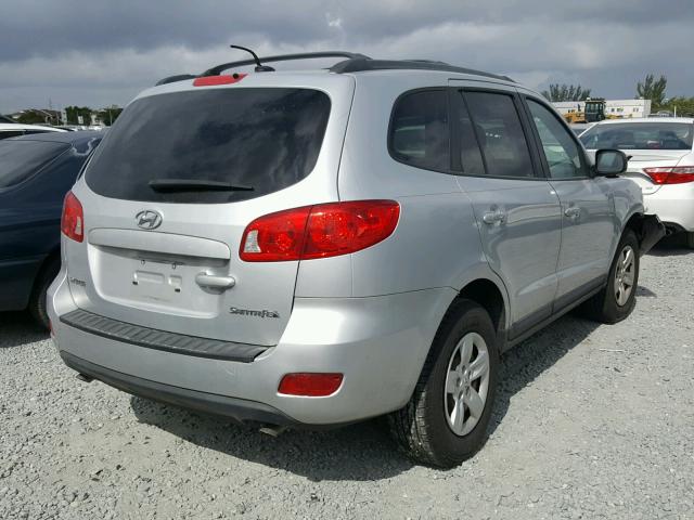 5NMSG13D19H246707 - 2009 HYUNDAI SANTA FE G SILVER photo 4