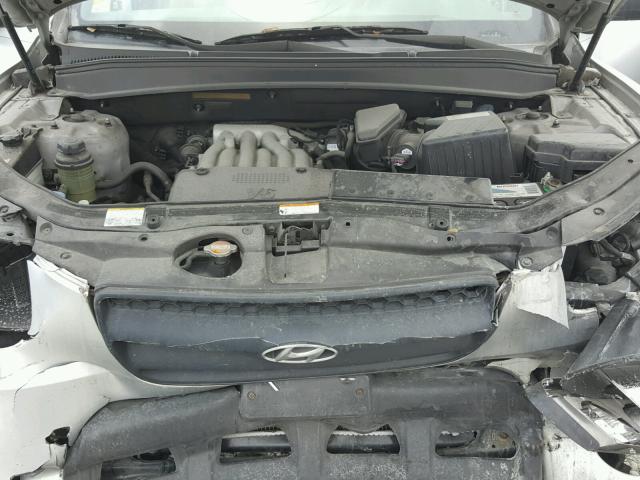 5NMSG13D19H246707 - 2009 HYUNDAI SANTA FE G SILVER photo 7